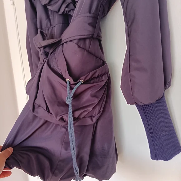 Vintage irisdiscent purple coat (S) - Picture 3 of 7